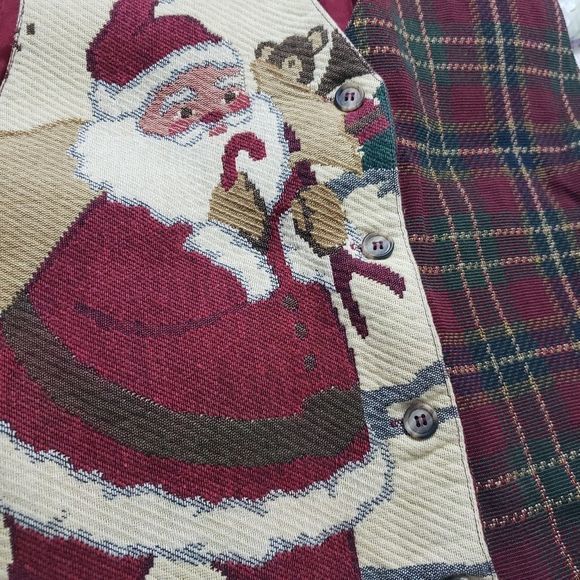 Women's Vintage Christmas Vest size Medium - Picture 3 of 4